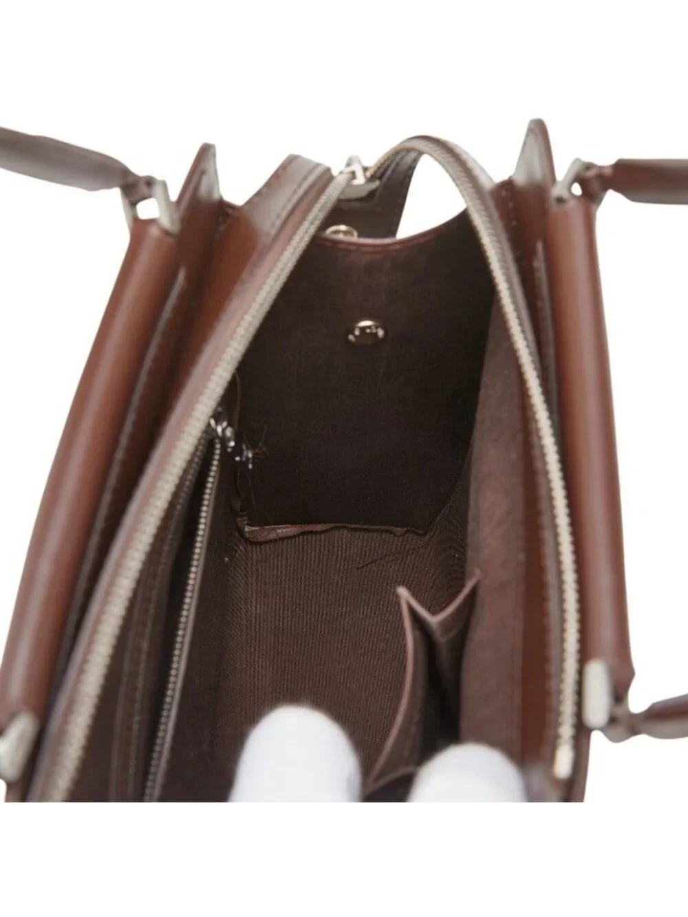 Louis Vuitton Epi Figari PM Handbag Mocha Brown Leather